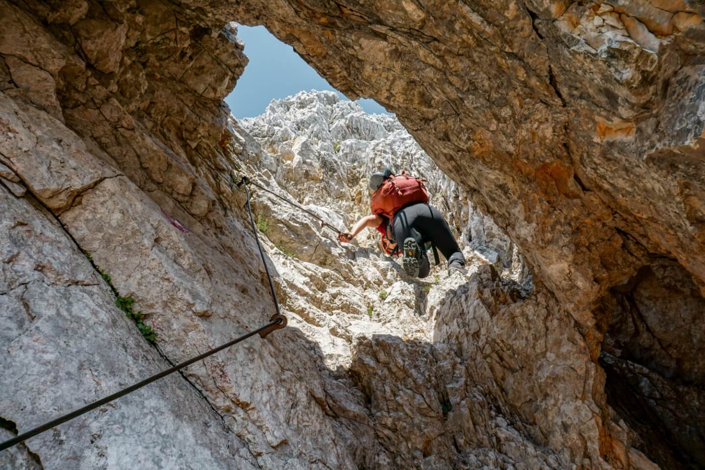 Climbing up to Turska Gora, Kamnik-Savinja Alps