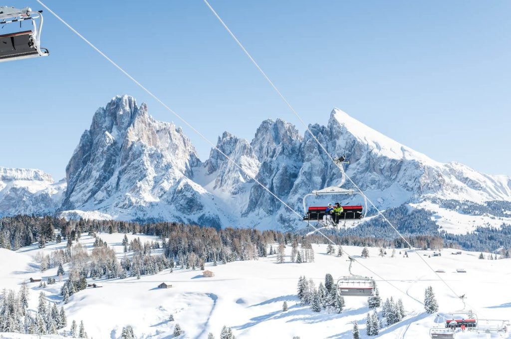 Skiing in Val Gardena Alpe di Siusi, 
IDM-Sudtirol-Alto-Adige / Harald-Wisthaler