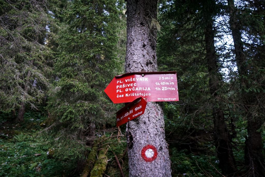 Slovenia Trail Sign