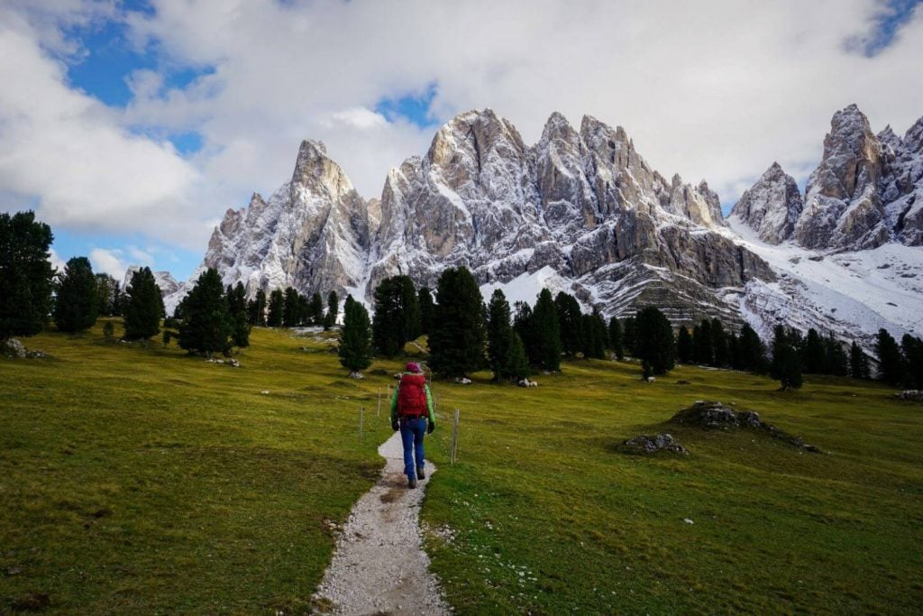 Adolf Munkel Trail, Geisler Group, Val di Funes, Dolomites, Italy