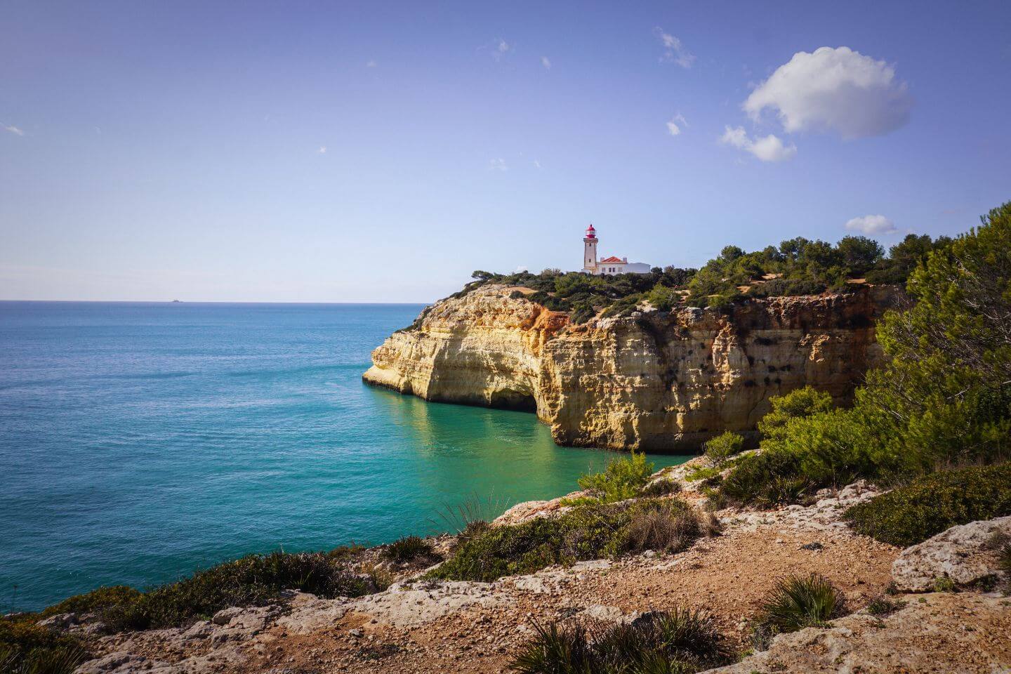 Alfanzina Lighthouse, Seven Hanging Valleys Trail, Algarve, Portugal