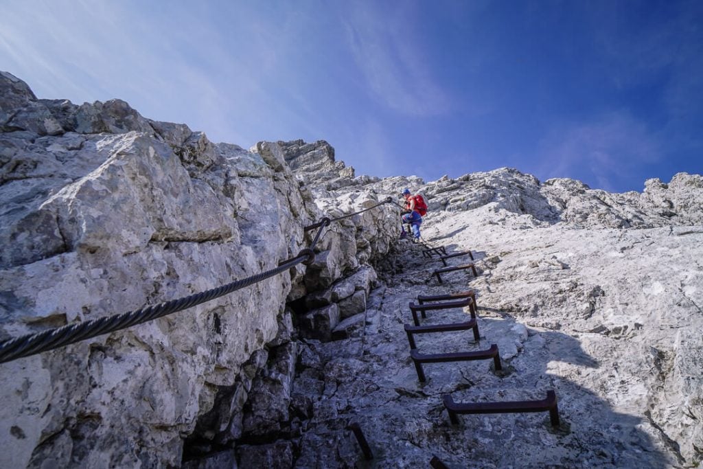 Ascending Alpsitze Via Ferrata, Garmisch-Partenkirchen, Bavaria