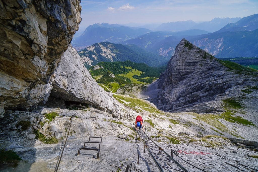 Alpspitze Nordwandsteig Trail, Garmisch-Partenkirchen, Bavarian Alps