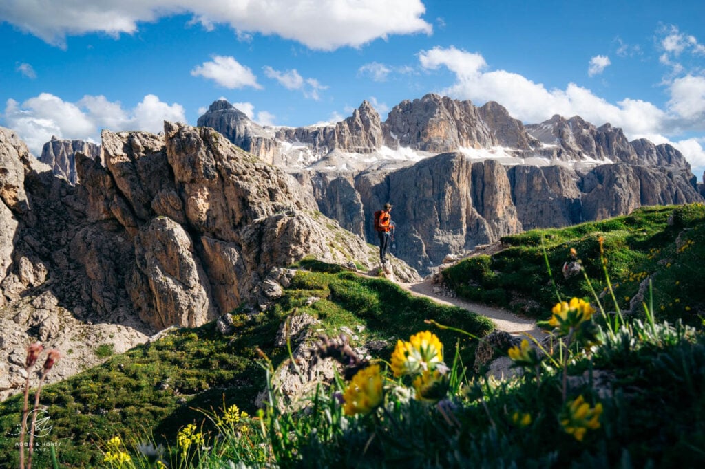 Sass da Ciampac hike, Alta Badia, Dolomites