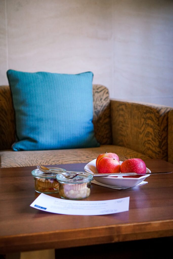 Aqua Dome Hotel Bedroom Welcome Snack, Austria