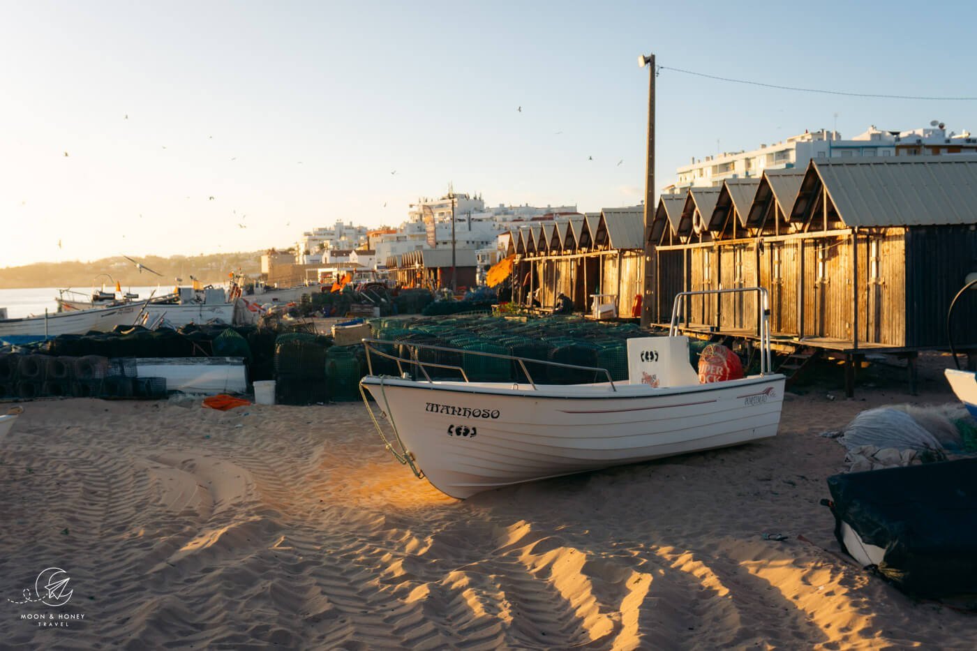 Fisherman's Beach at Armação de Pêra, Algarve, Portugal