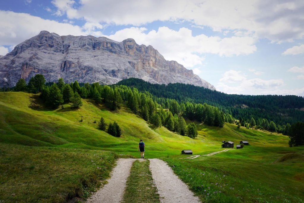 Armentara Meadows Hiking Trail, Alta Badia, Dolomites