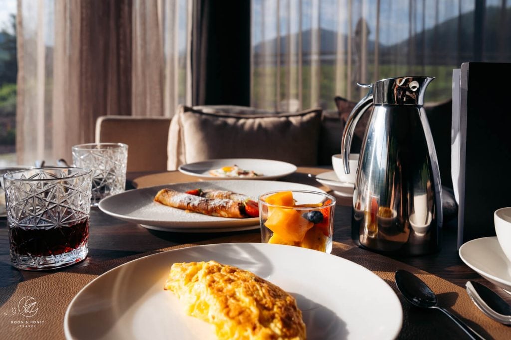 Badia Hill hotel breakfast, Alta Badia, South Tyrol, Dolomites