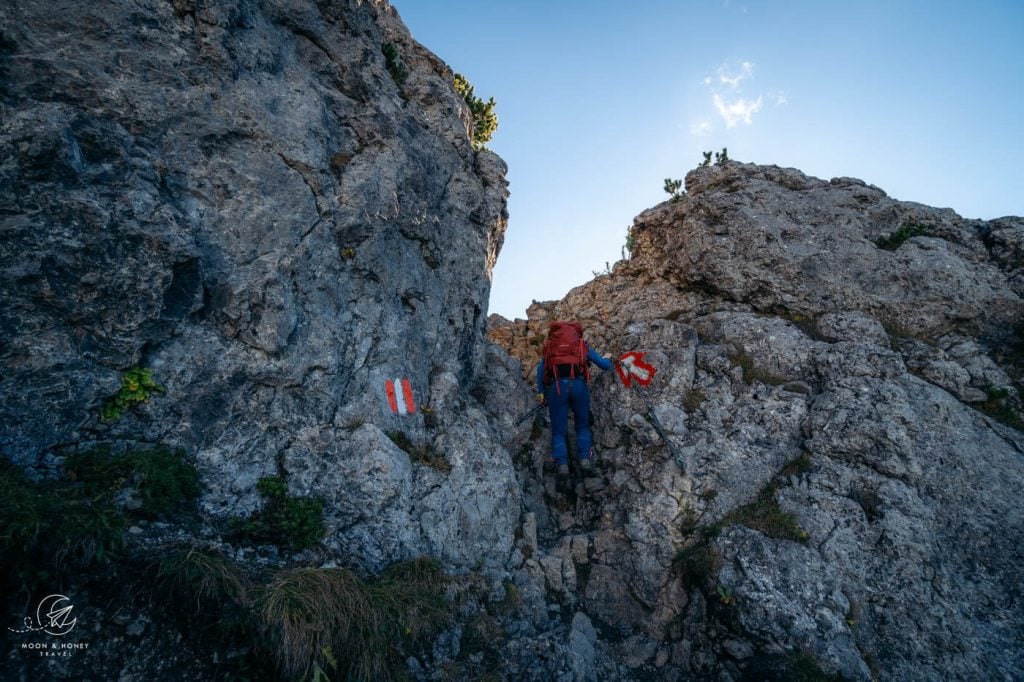 Bärenkopf hiking trail, scramble, Tyrol, Austria