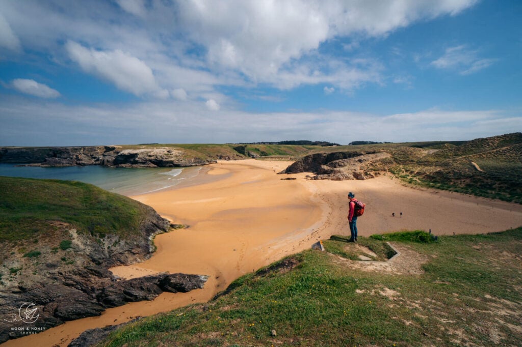 Plage de Donnant Beach, Belle Ile, Brittany, France