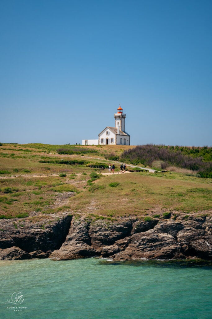 Phare des Poulains lighthouse, Belle Ile En Mer, Brittany, France