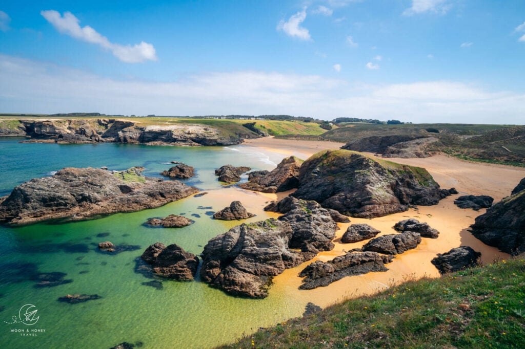 Côte Sauvage, Wild Coast of Belle Ile Island, Brittany, France 