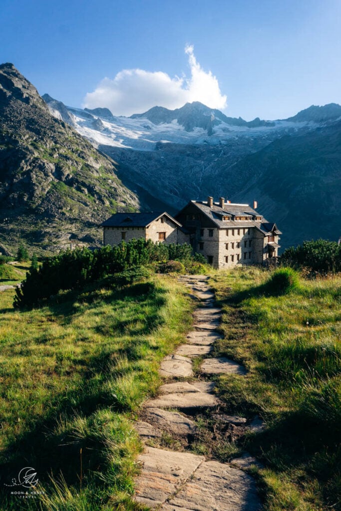 Berliner Hütte mountain hut, Zillertal Alps, Austria