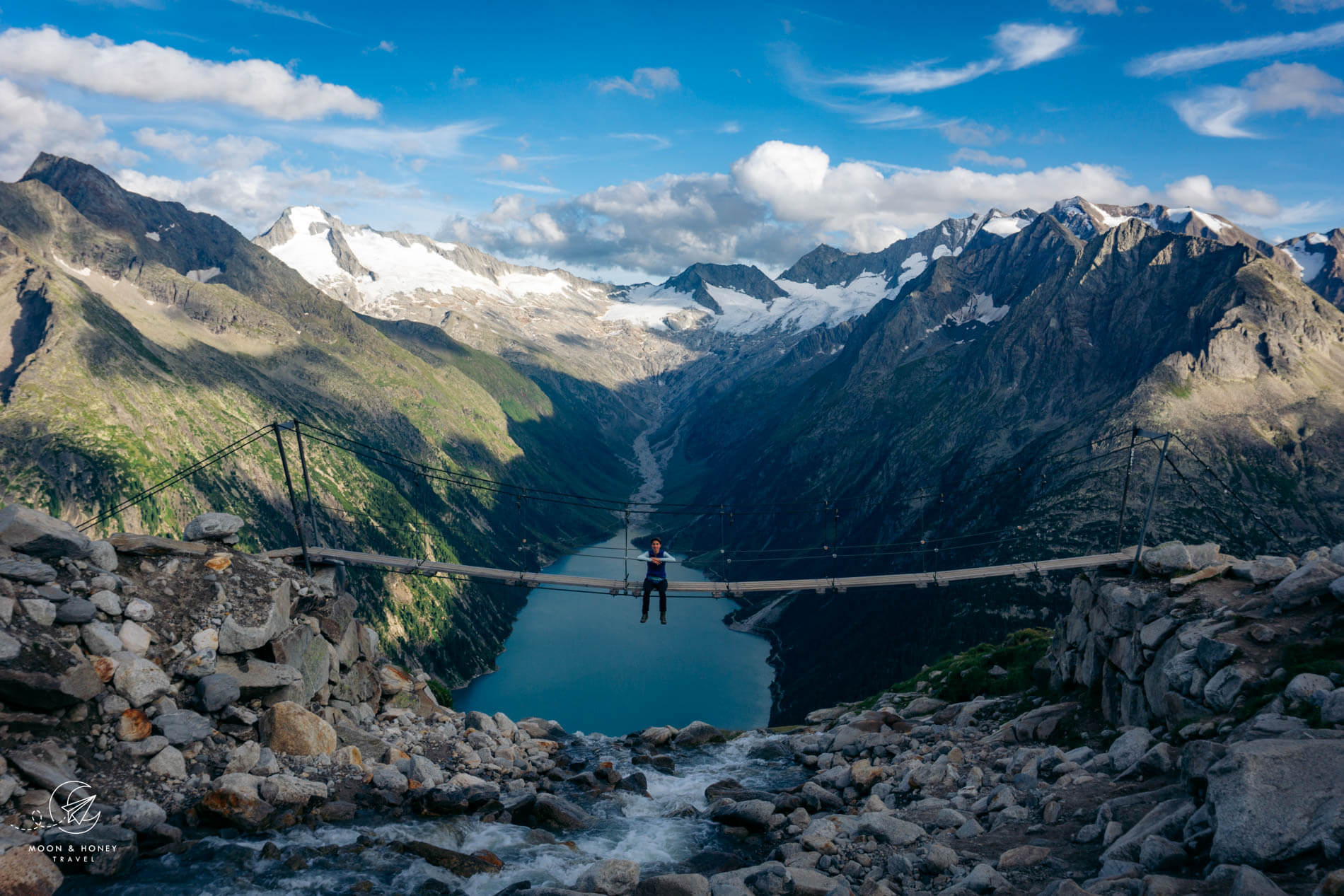 Suspension Bridge Olpererhütte, Zillertal Alps