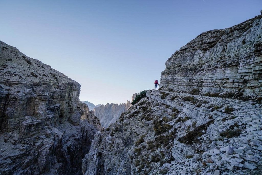 Left Ledge Trail, Cadini di Misurina, Dolomites