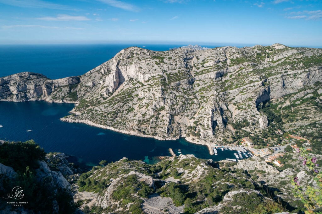 Sugiton Viewpoint overlooking Calanque de Morgiou, Marseille, France