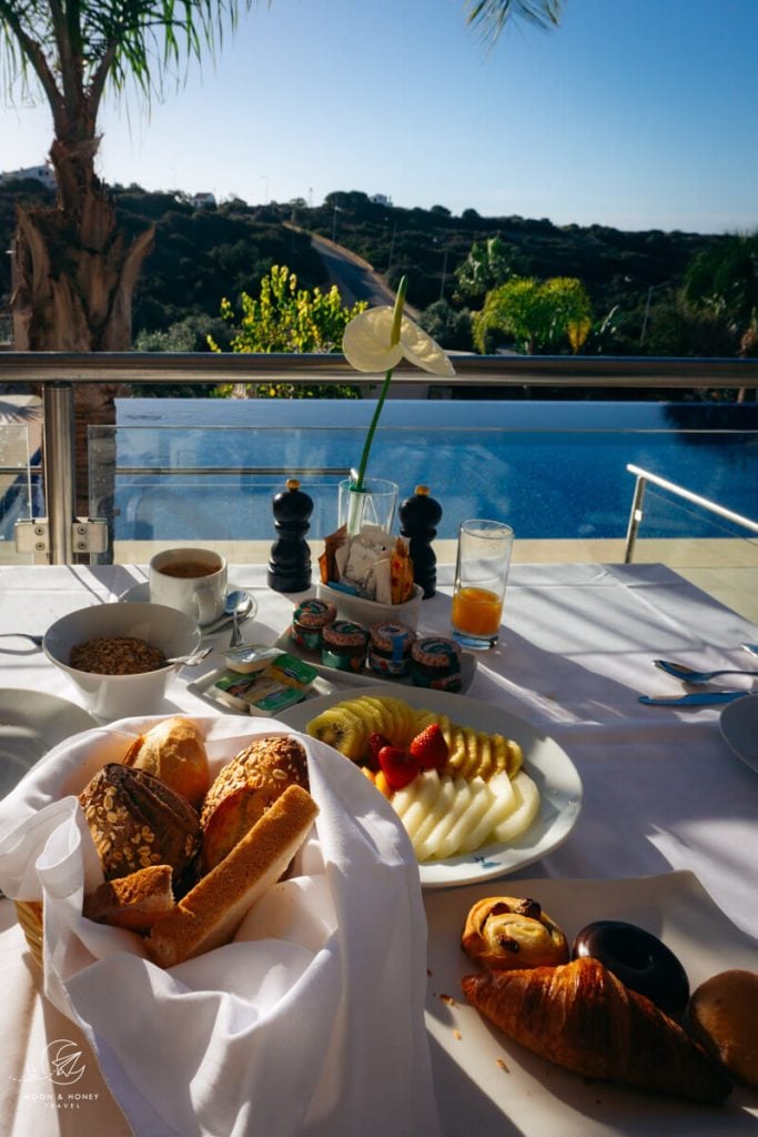 Caneiros Luxury House and Suites breakfast, Ferragudo, Algarve, Portugal