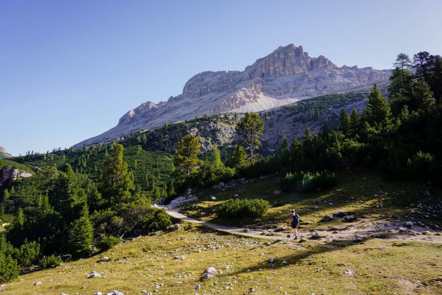 Trail 11, Capanna Alpina to Rifugio Fanes Day Hike, Dolomites, Italy