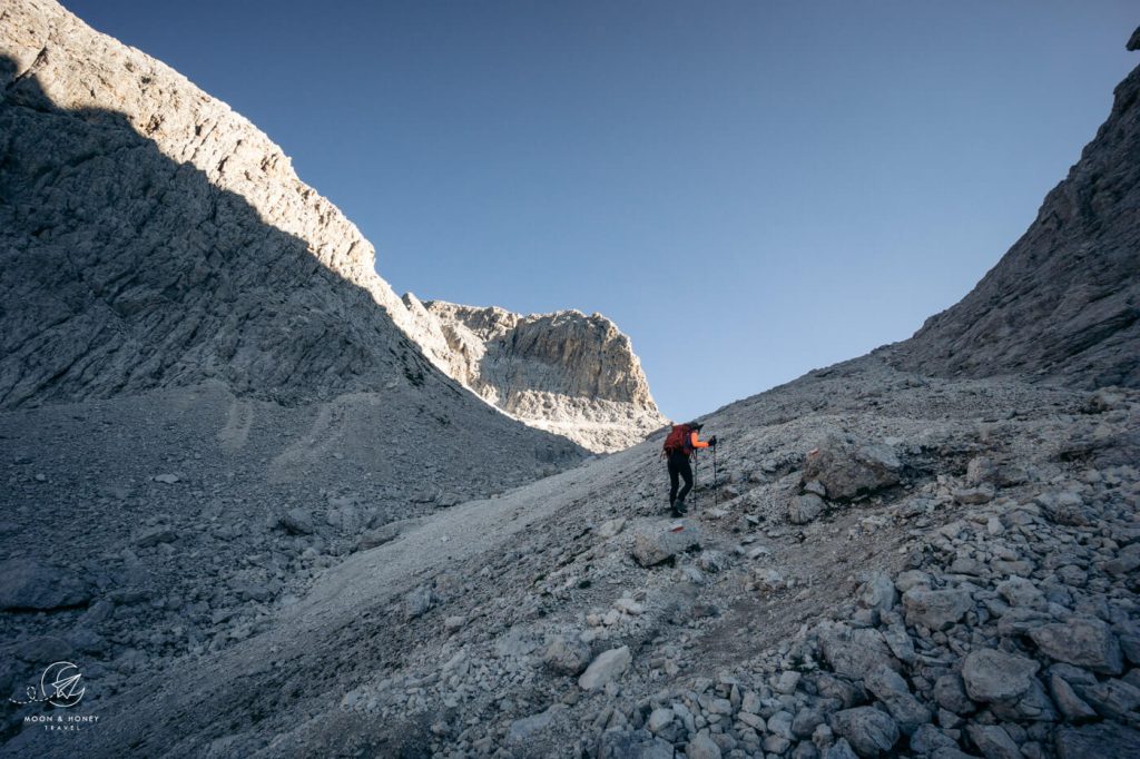 Cima della Vezzana hike, Dolomites