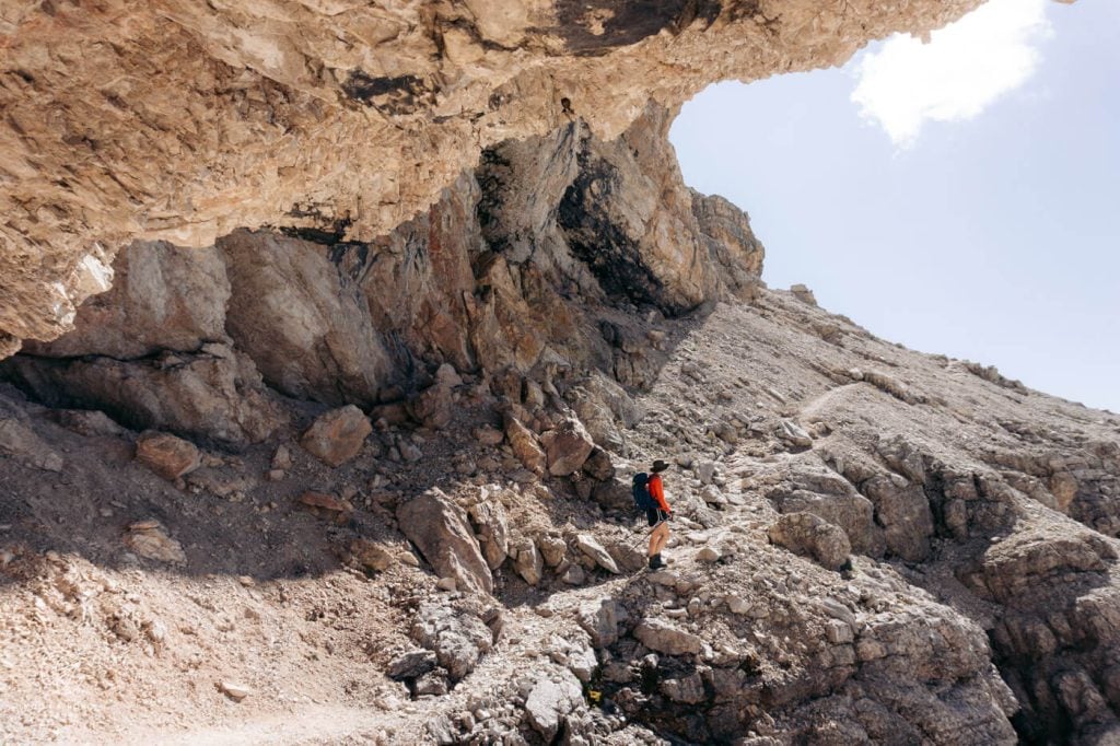 Stevia to Col dala Pieres hiking trail, Dolomites