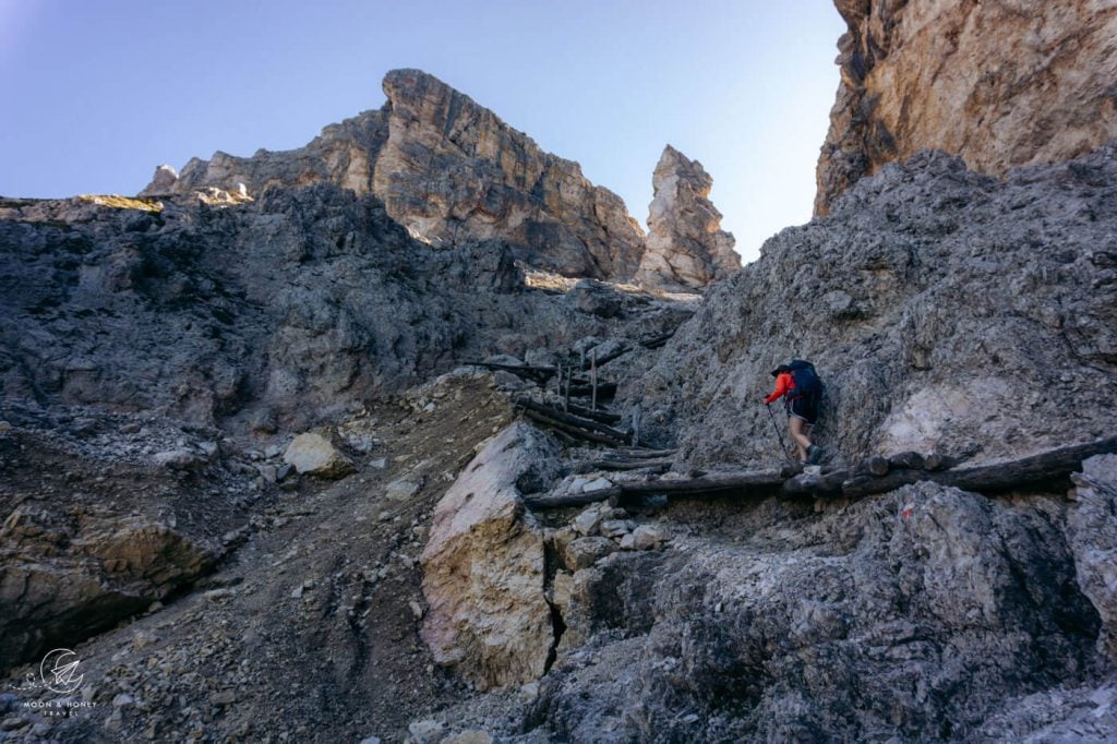 Forcella Piza, Col dala Pieres hike, Dolomites