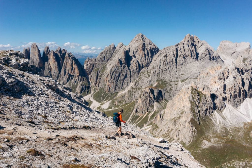 Col dala Piers hiking trail, Val Gardena, South Tyrol