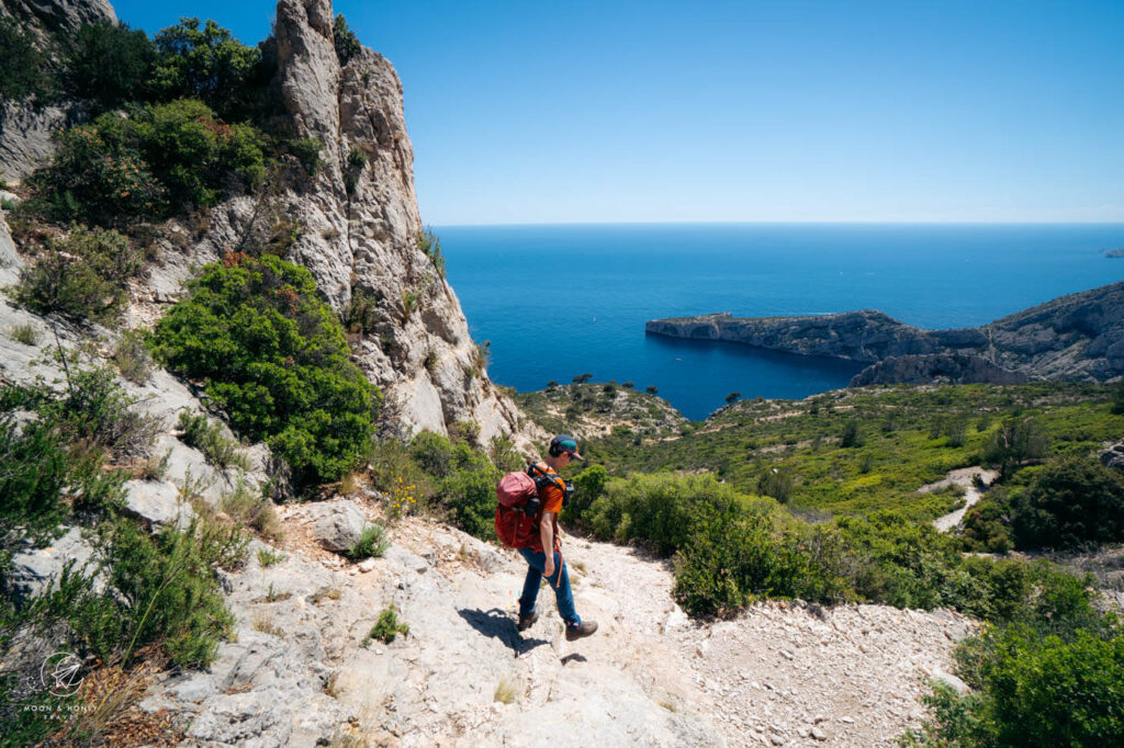 Col de la Candelle to Col de Sugiton hiking trail, Calanques, France