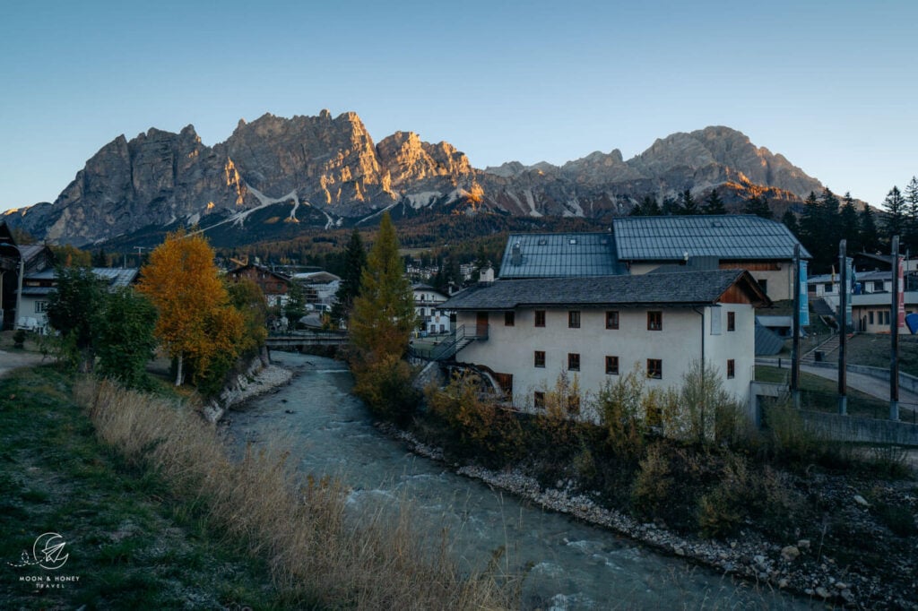 Cortina d'Ampezzo Town Center, Dolomites, Italy