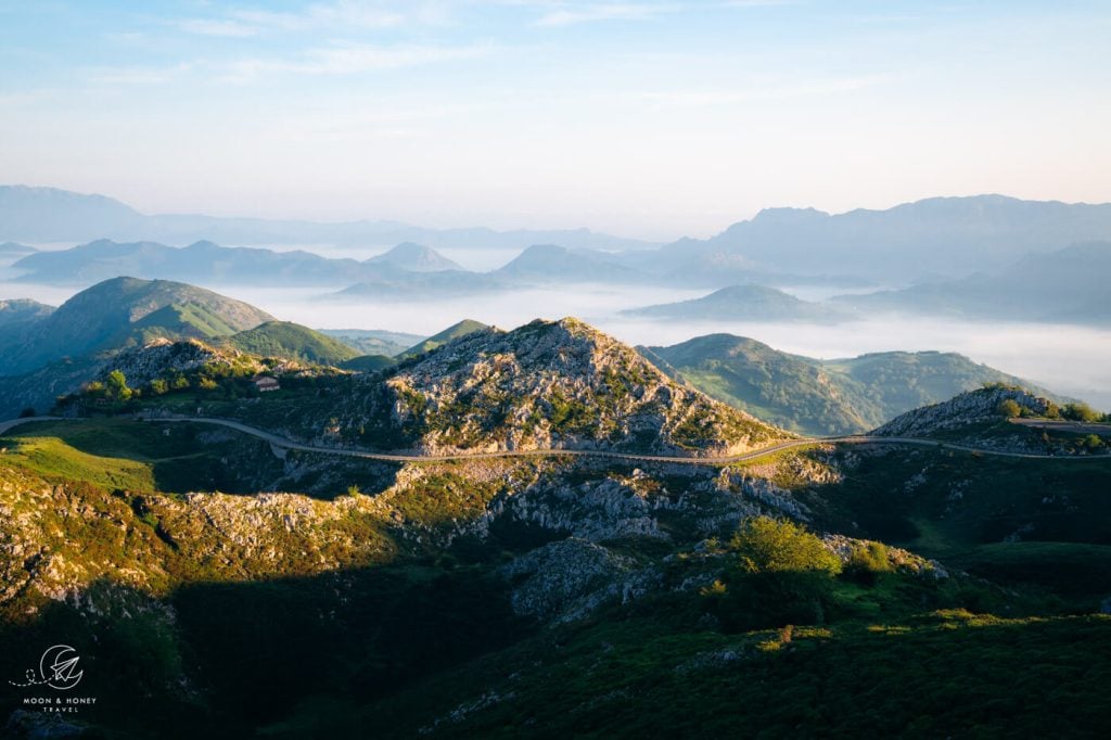 Covadonga Lakes Access Road, Picos de Europa, Asturias, Spain