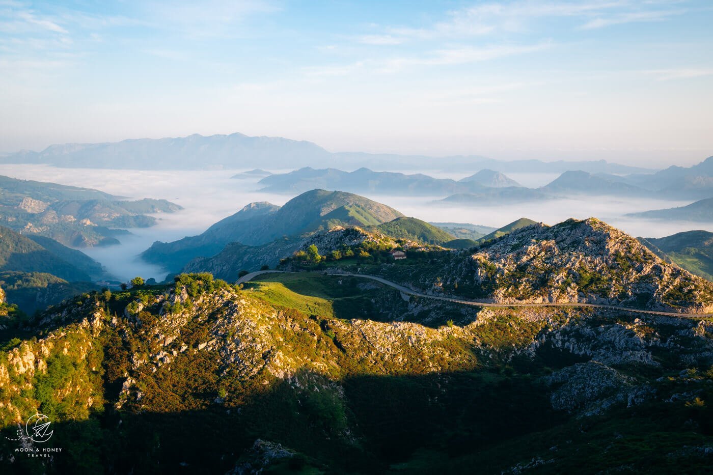 Lakes of Covadonga Access Road, Picos de Europa National Park, Asturias, Spain