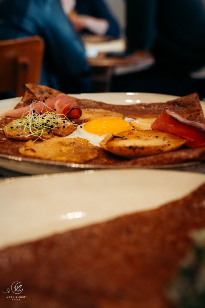 Crêperie L'Ost-Pic galette, Paimpol, Brittany, France