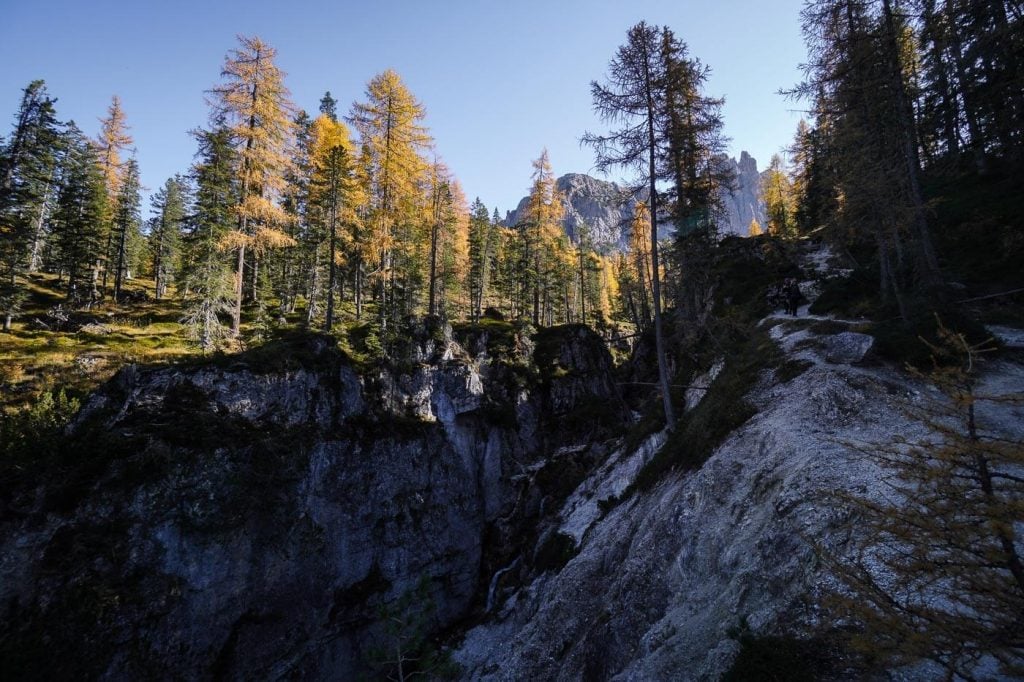 Trail 437, Gorge, Lake Federa Hike, Dolomites