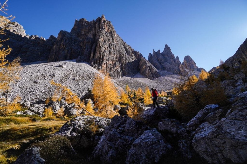 Val Formin, Croda da Lago Circuit Hike, Dolomites