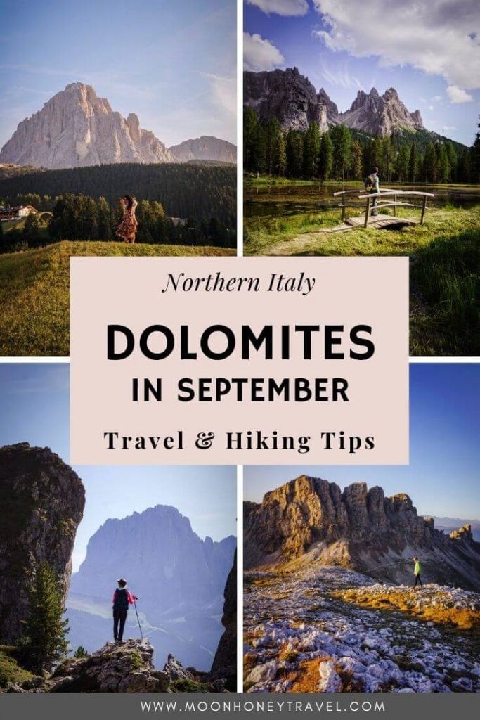 Hiking in the Dolomites in September