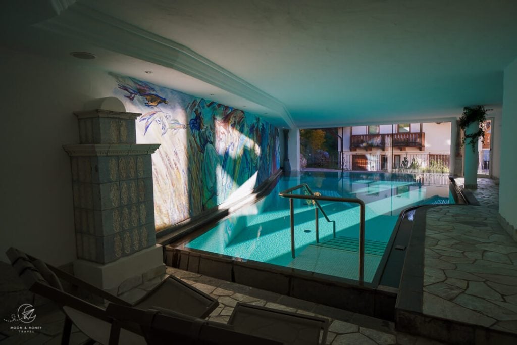 Dorfhotel Beludei Swimming Pool, Dolomites