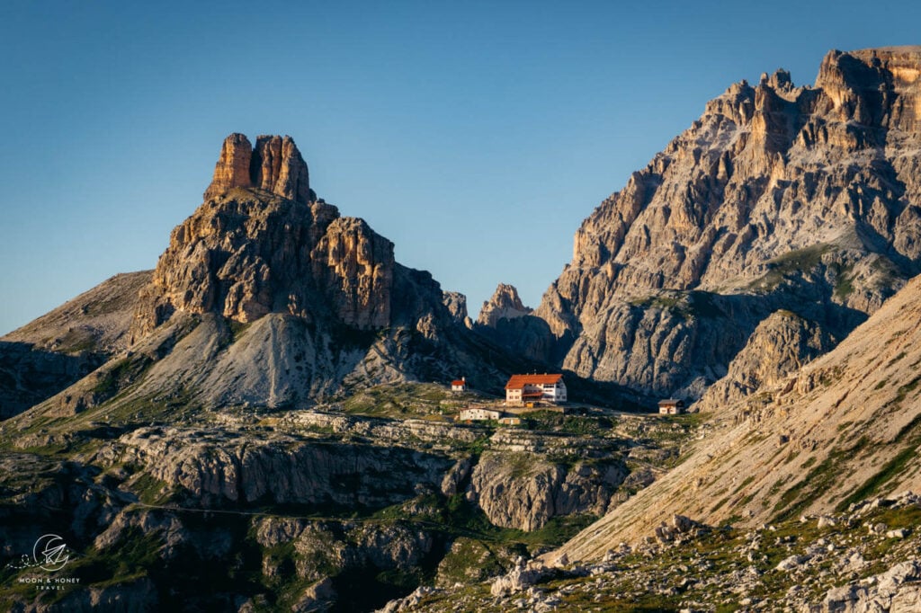 Rifugio Locatelli mountain hut, Sexten Dolomites