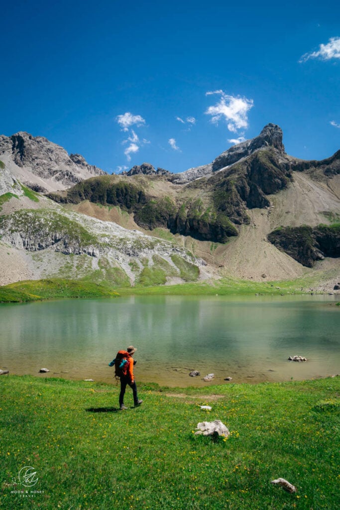 Hiking in the Lechtal Alps, Austrian Alps, Austria 