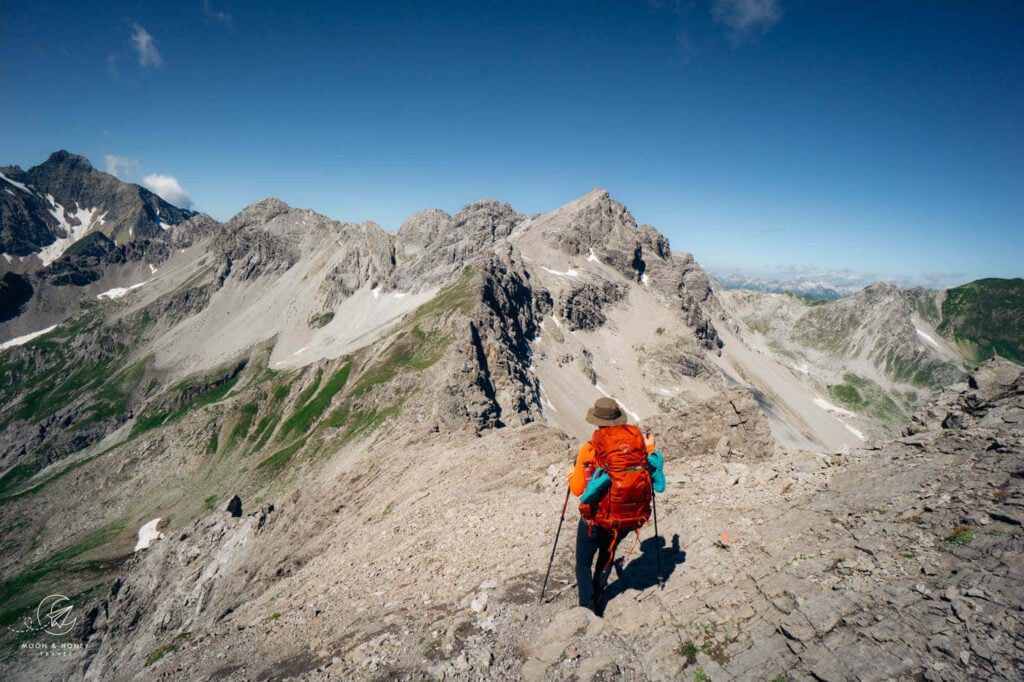 Osprey Kestrel 38 Hut to Hut Hiking Backpack, Lechtal Alps, Austria