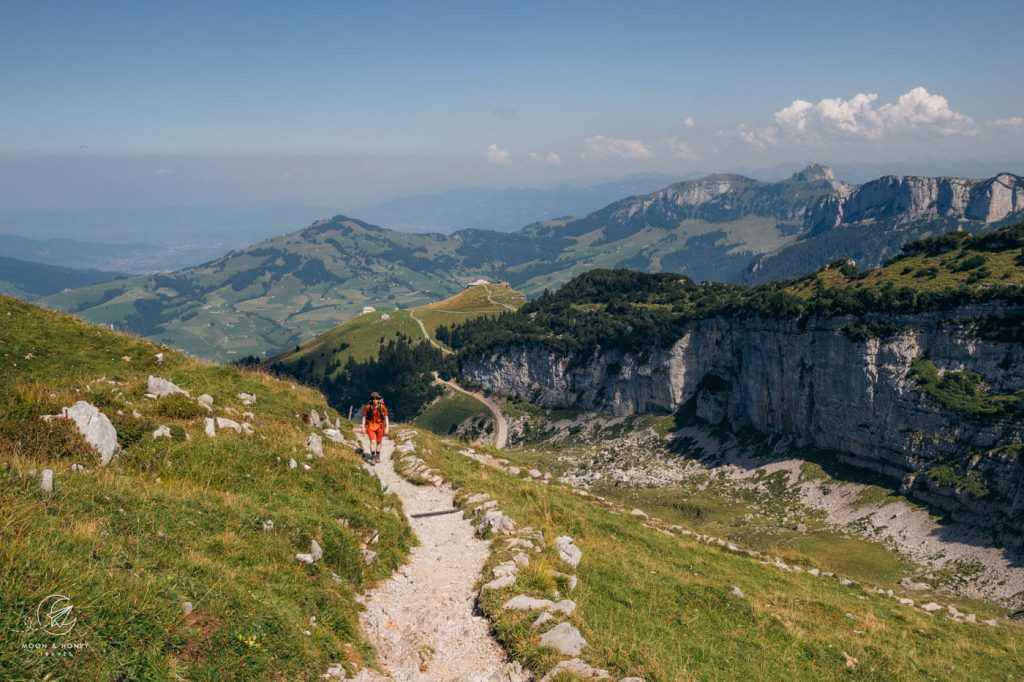 Alp Chlus to Berggasthaus Schäfler hiking trail, Appenzell, Switzerland