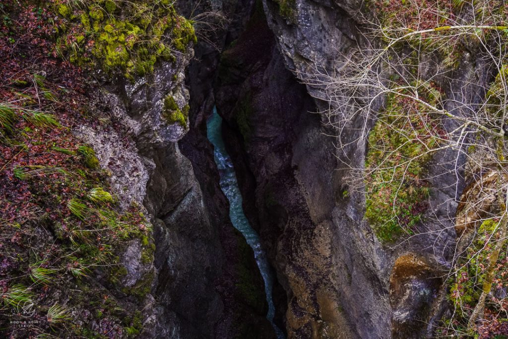 Eiserne Brücke view of Partnach Gorge, Bavaria