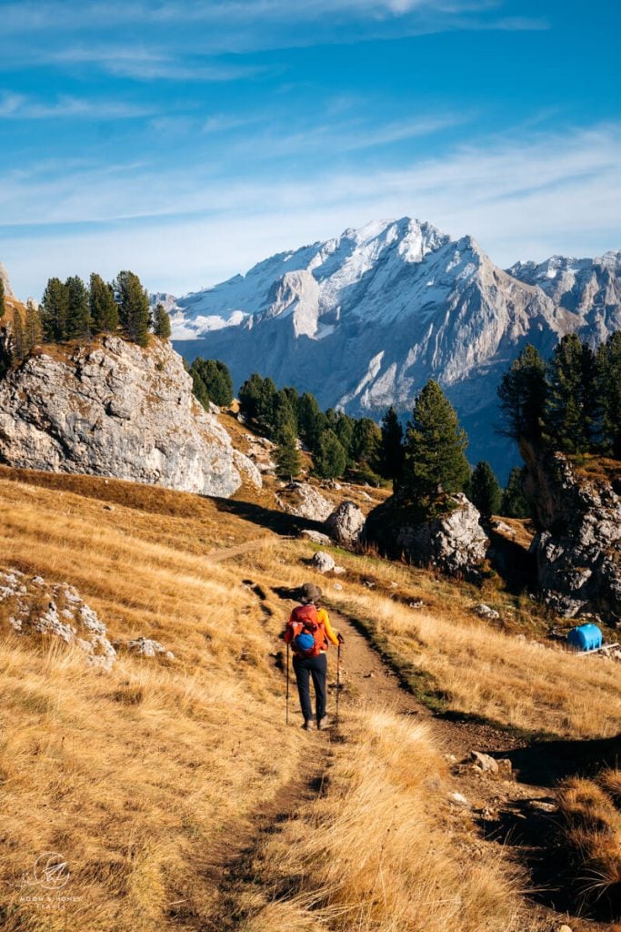 Friedrich August Weg, Sassolungo Circuit Trail, Dolomites