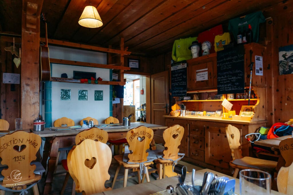 Friesenberghaus mountain hut, Zillertal Alps, Austria