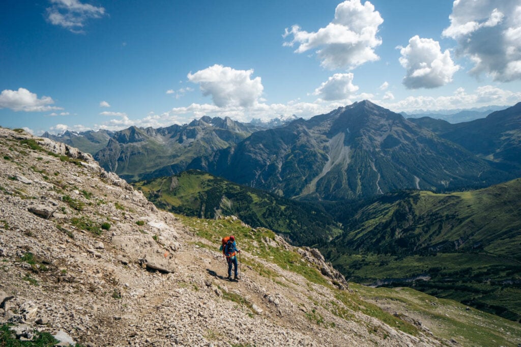 Theodor-Prassler-Weg, Lechquellen Mountains, Austria