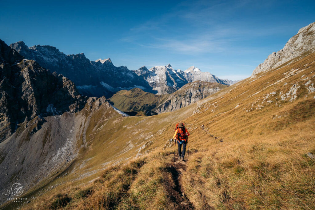 Gumpenjöchl - Gamsjoch hiking trail, Karwendel Mountains, Tyrol, Austria