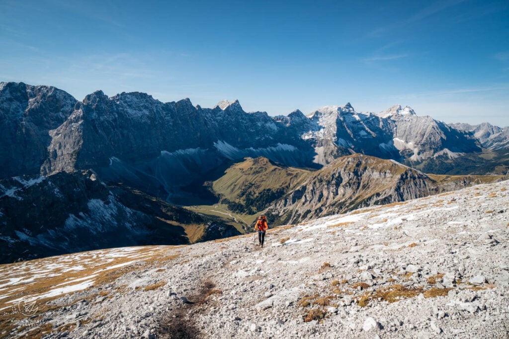 Hiking to Gamsjoch, Karwendel Mountains, Austria