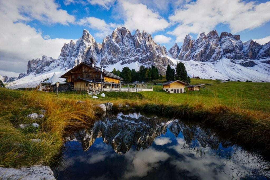 Hiking in Val di Funes, Dolomites, Italy