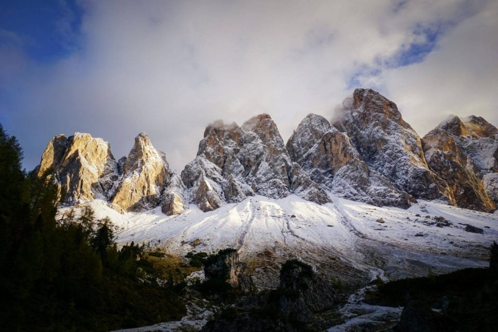 Geisler Group, Adolf Munkel Trail, Val di Funes, Dolomites