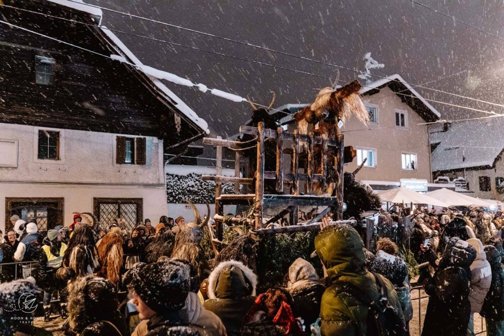 Krampus tradition in the Alps