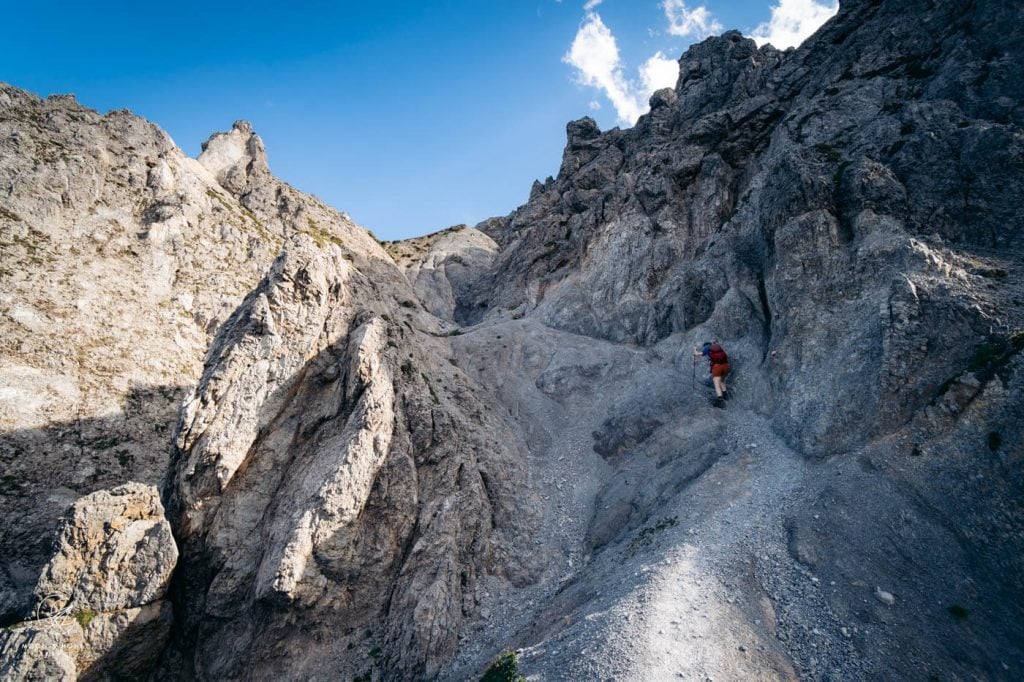 Götzner Bergfruende Steig, Kalkkögel mountains, Tyrol, Austria