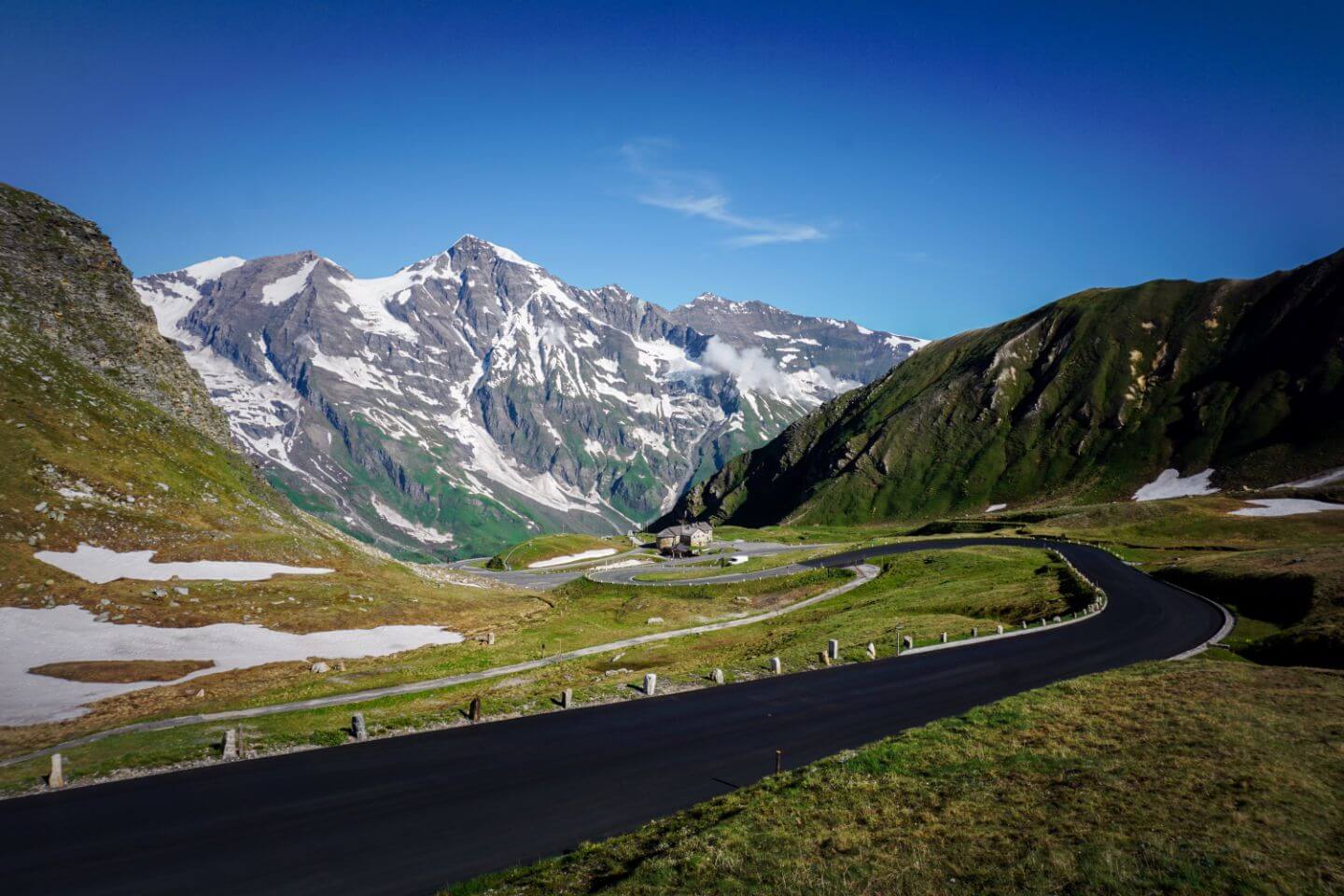 Driving the Grossglockner High Alpine Road, Austrian Alps, Austria